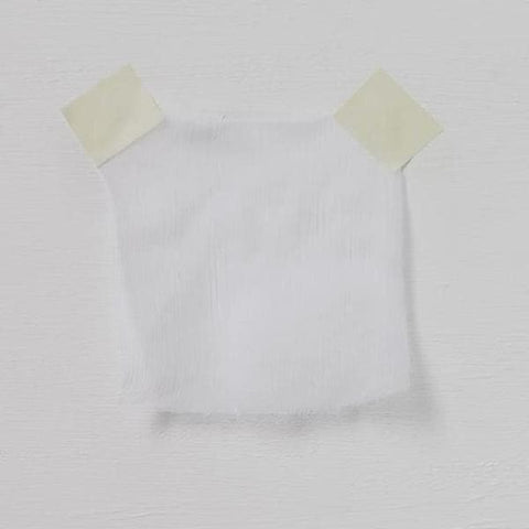 Crinkle Chiffon White